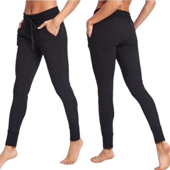 Free People Movement Sunny Skinny Jogger Pants Womens Medium Black Athletic - Picture 2 of 12